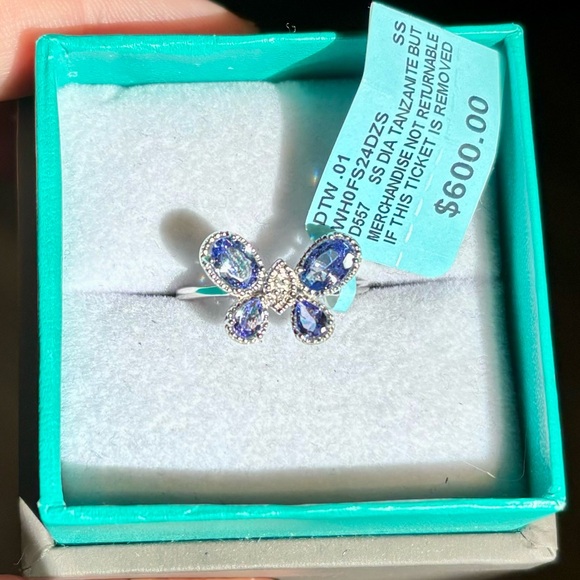 SOLD EFFY® Tanzanite Butterfly Ring (1-1/6 ct. t.w.) Sterling Silver $600 - Picture 8 of 9